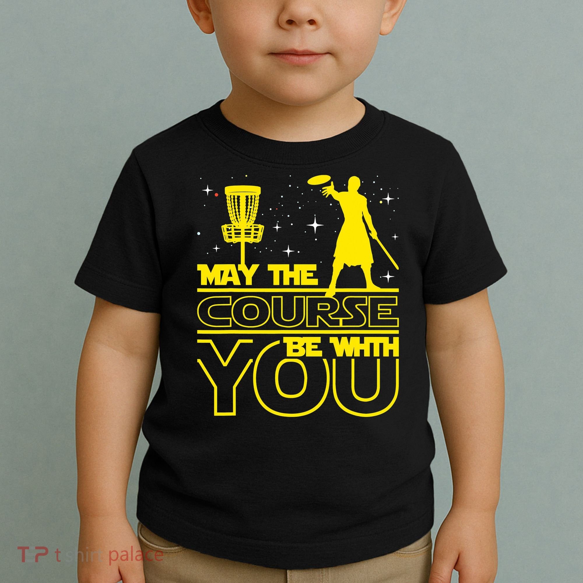 May The Course Be With You - Disc Golf Player Disc Golfer Toddler T-Shirt