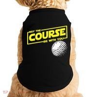 May the course be with you funny Golf Doggie Tank thumb 0