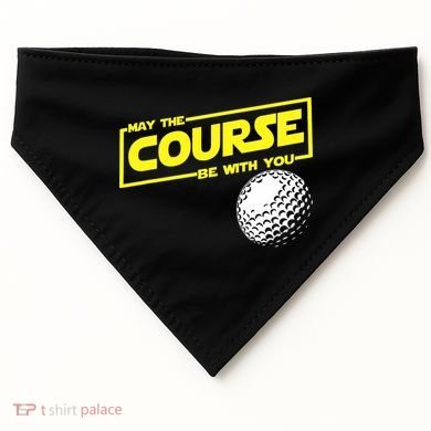 May the course be with you funny Golf USA-Made Doggie Bandana