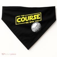 May the course be with you funny Golf USA-Made Doggie Bandana thumb 0