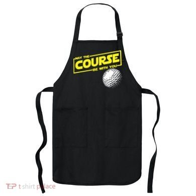 May the course be with you funny Golf Apron
