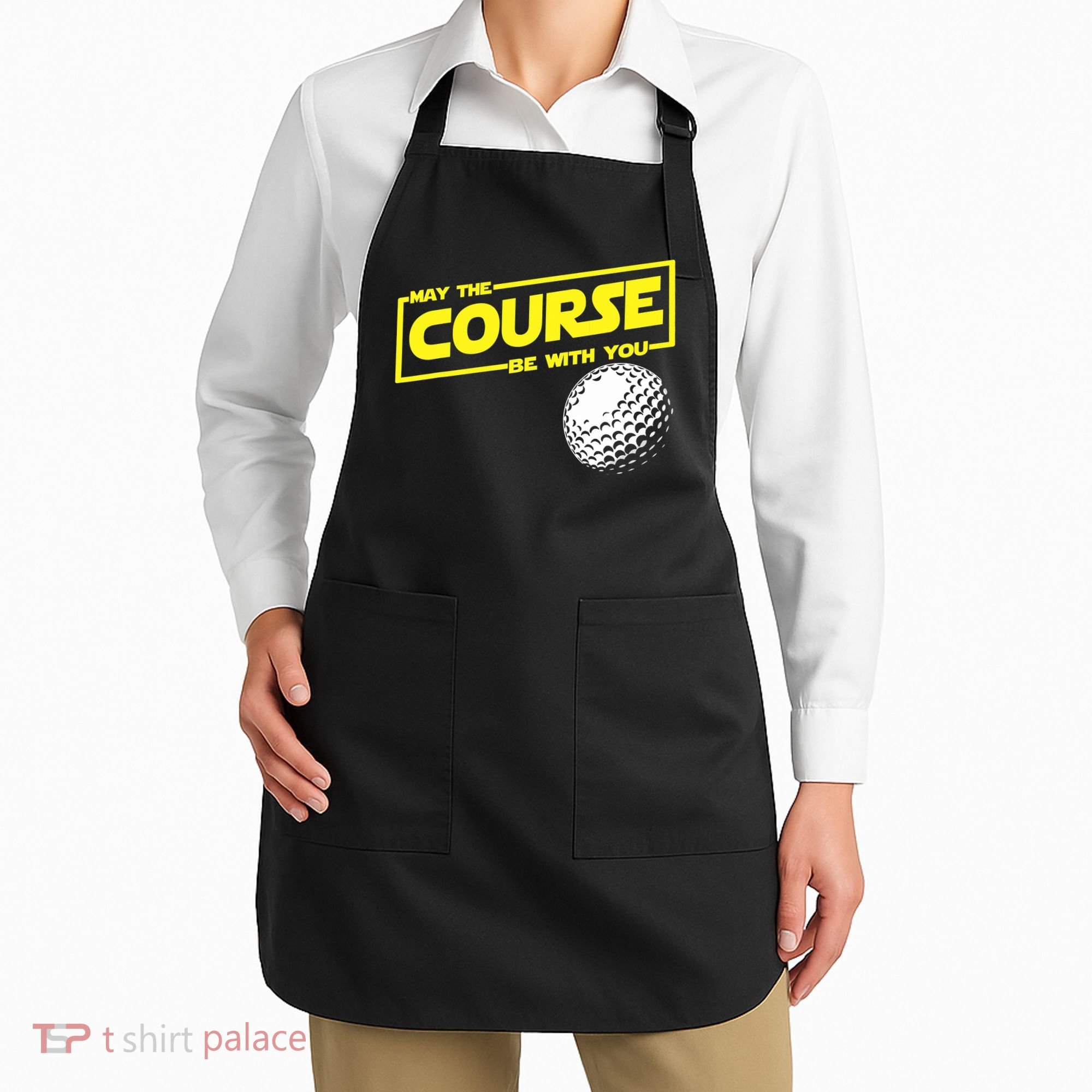May the course be with you funny Golf Apron
