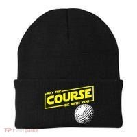 May the course be with you funny Golf Beanie thumb 0