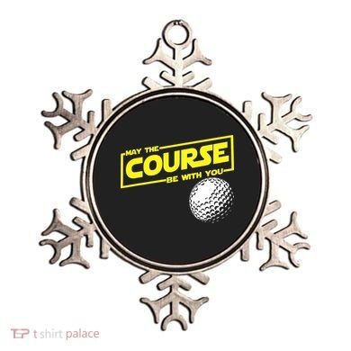 May the course be with you funny Golf Ornament