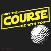 May the course be with you funny Golf Hat thumb 2