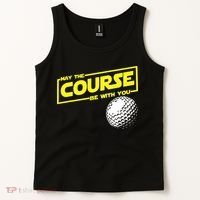 May the course be with you funny Golf Tank Top thumb 2