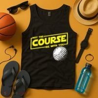 May the course be with you funny Golf Tank Top thumb 4