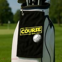 May the course be with you funny Golf Golf Towel thumb 2
