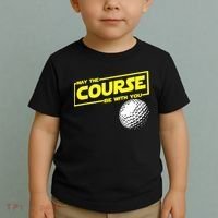 May the course be with you funny Golf Toddler T-Shirt thumb 2