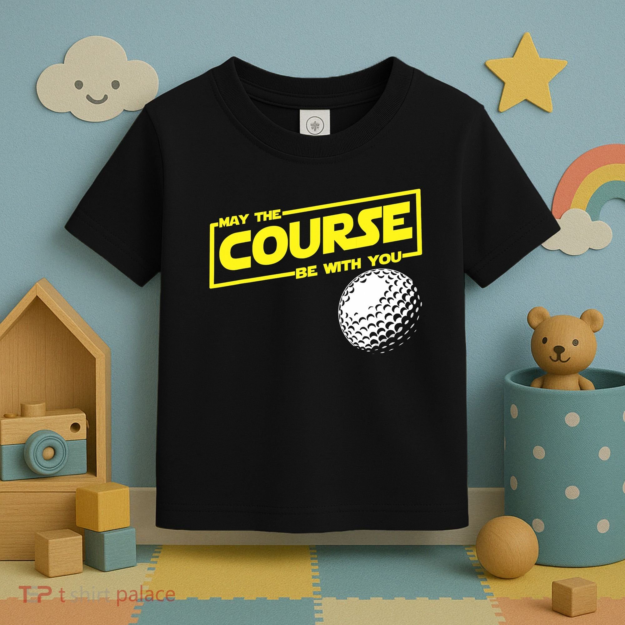 May the course be with you funny Golf Toddler T-Shirt