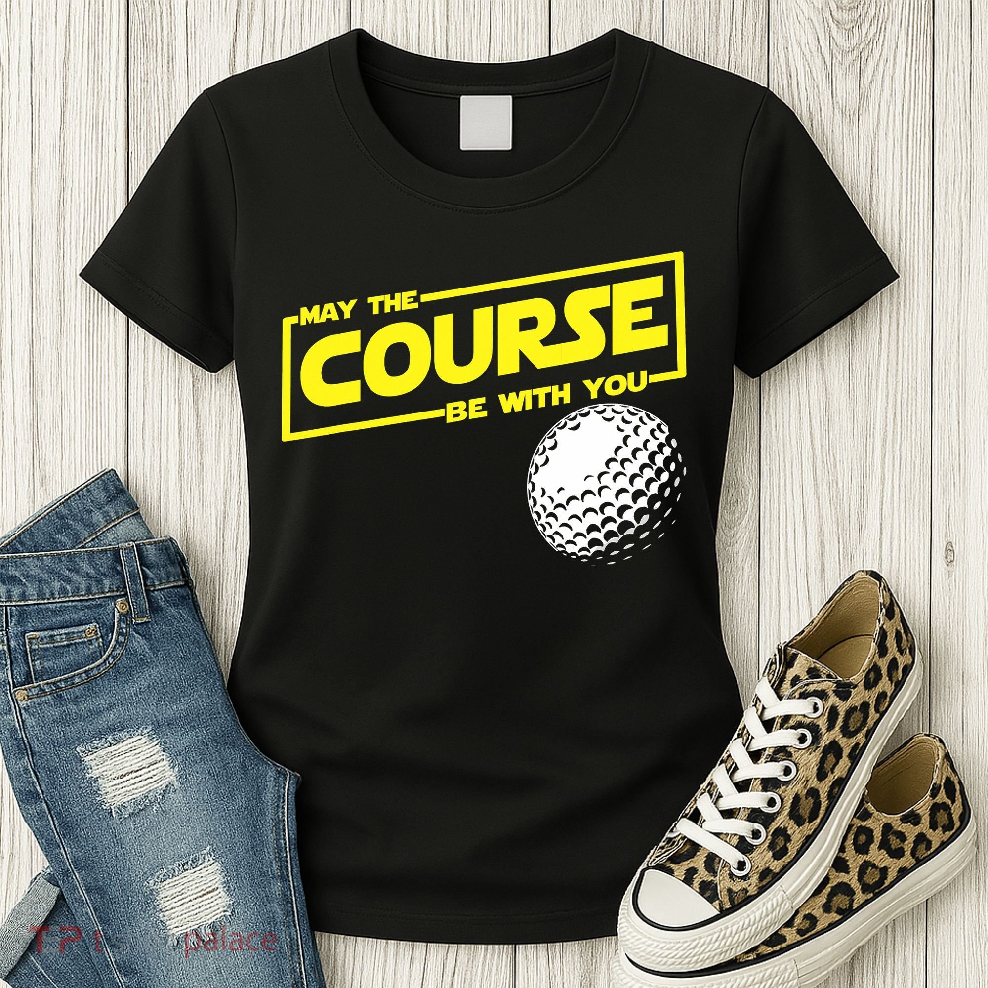 May the course be with you funny Golf Women's T-Shirt