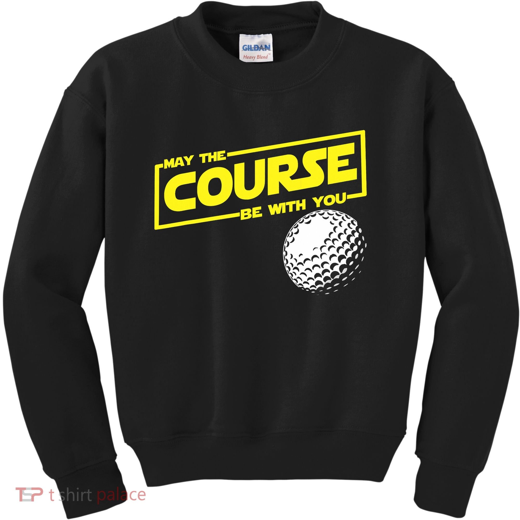 May the course be with you funny Golf Kids Sweatshirt