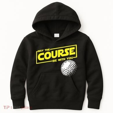 May the course be with you funny Golf Kids Hoodie