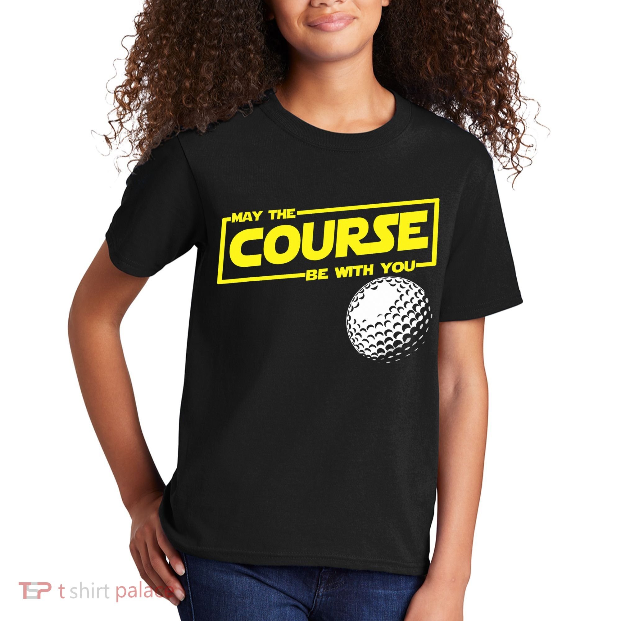 May the course be with you funny Golf Kids T-Shirt