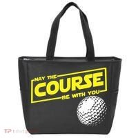 May the course be with you funny Golf Tote Bag thumb 0