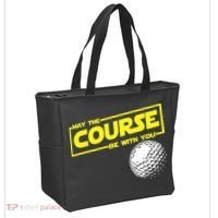 May the course be with you funny Golf Tote Bag thumb 2