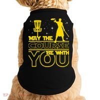May The Course Be With You - Disc Golf Player Disc Golfer Doggie Tank thumb 0