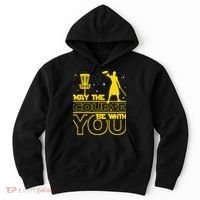 May The Course Be With You - Disc Golf Player Disc Golfer Hoodie thumb 0