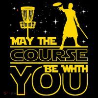 May The Course Be With You - Disc Golf Player Disc Golfer Sweatshirt thumb 3