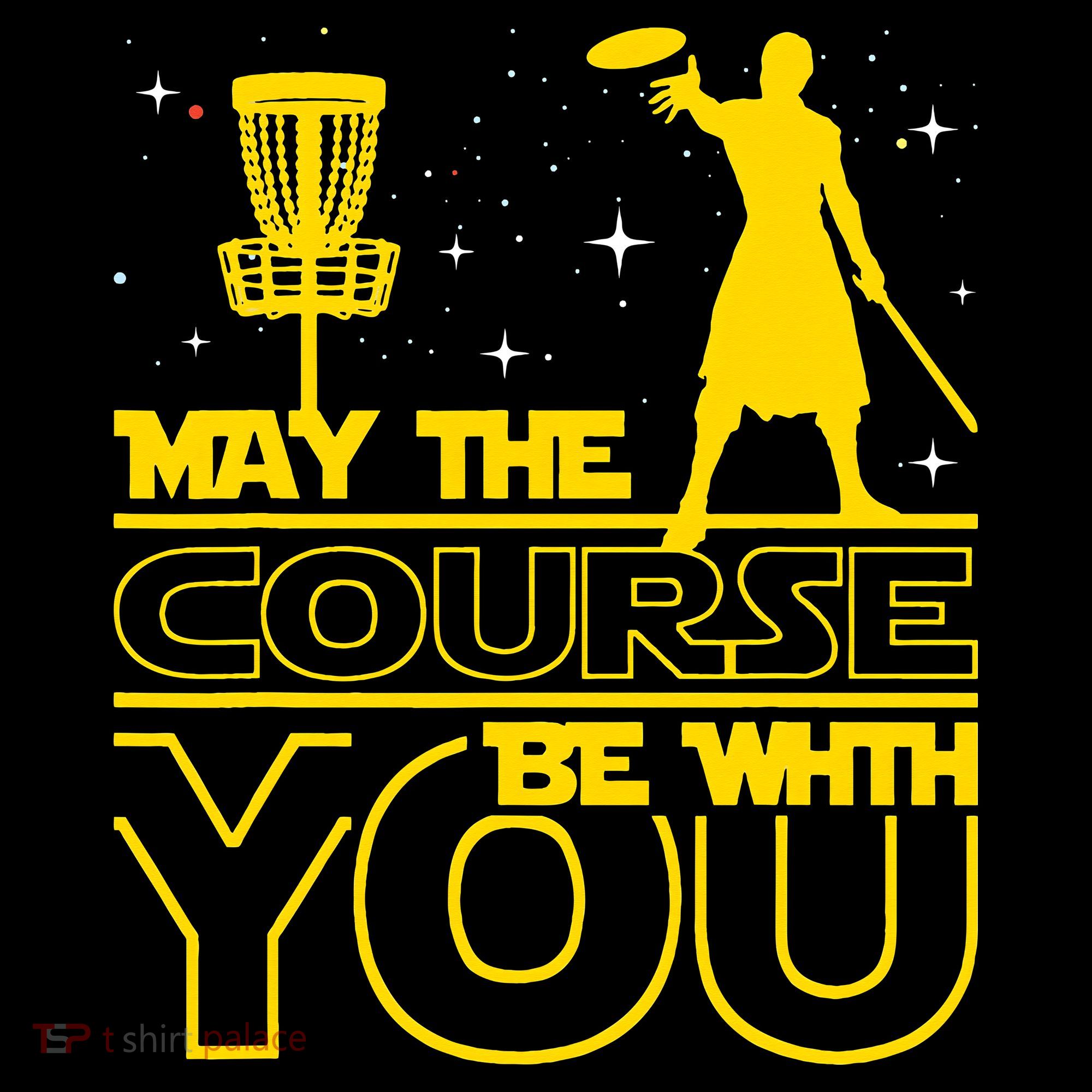 May The Course Be With You - Disc Golf Player Disc Golfer Sweatshirt