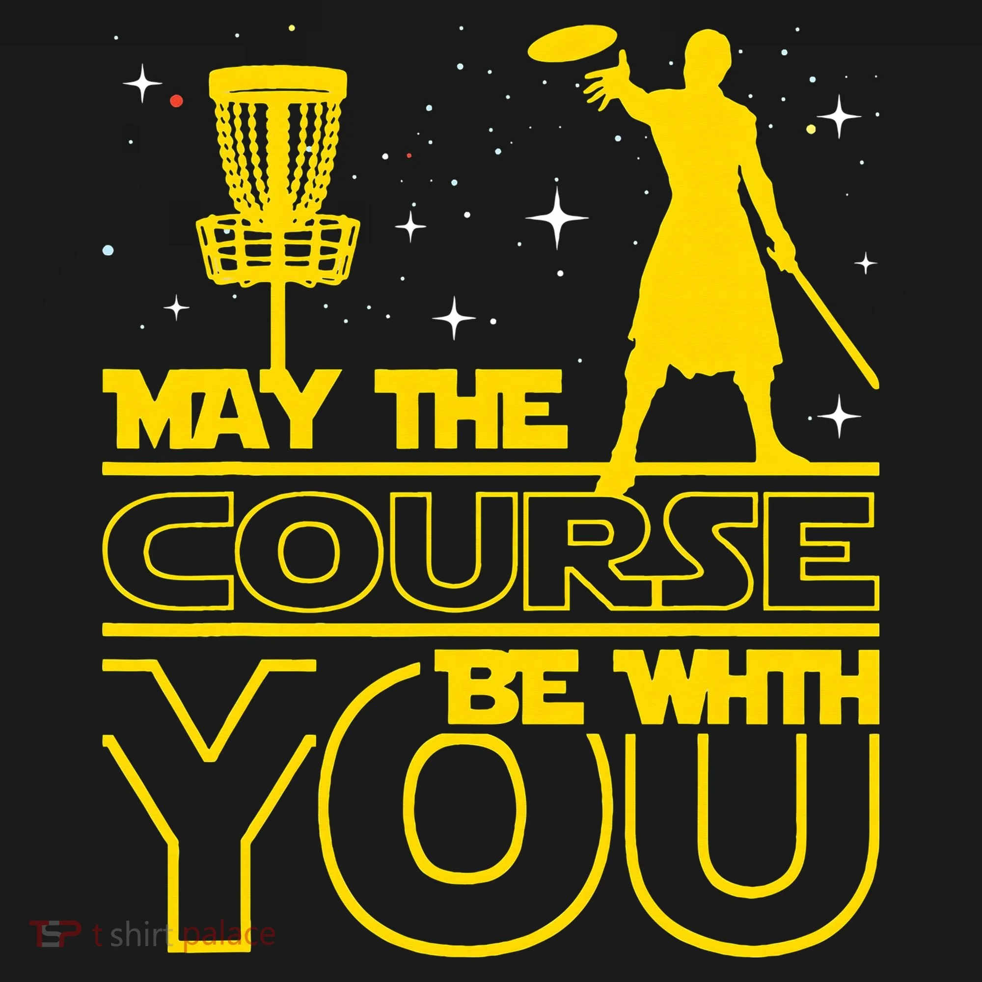 May The Course Be With You - Disc Golf Player Disc Golfer Sweatshirt