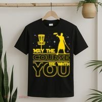 May The Course Be With You - Disc Golf Player Disc Golfer T-Shirt thumb 2