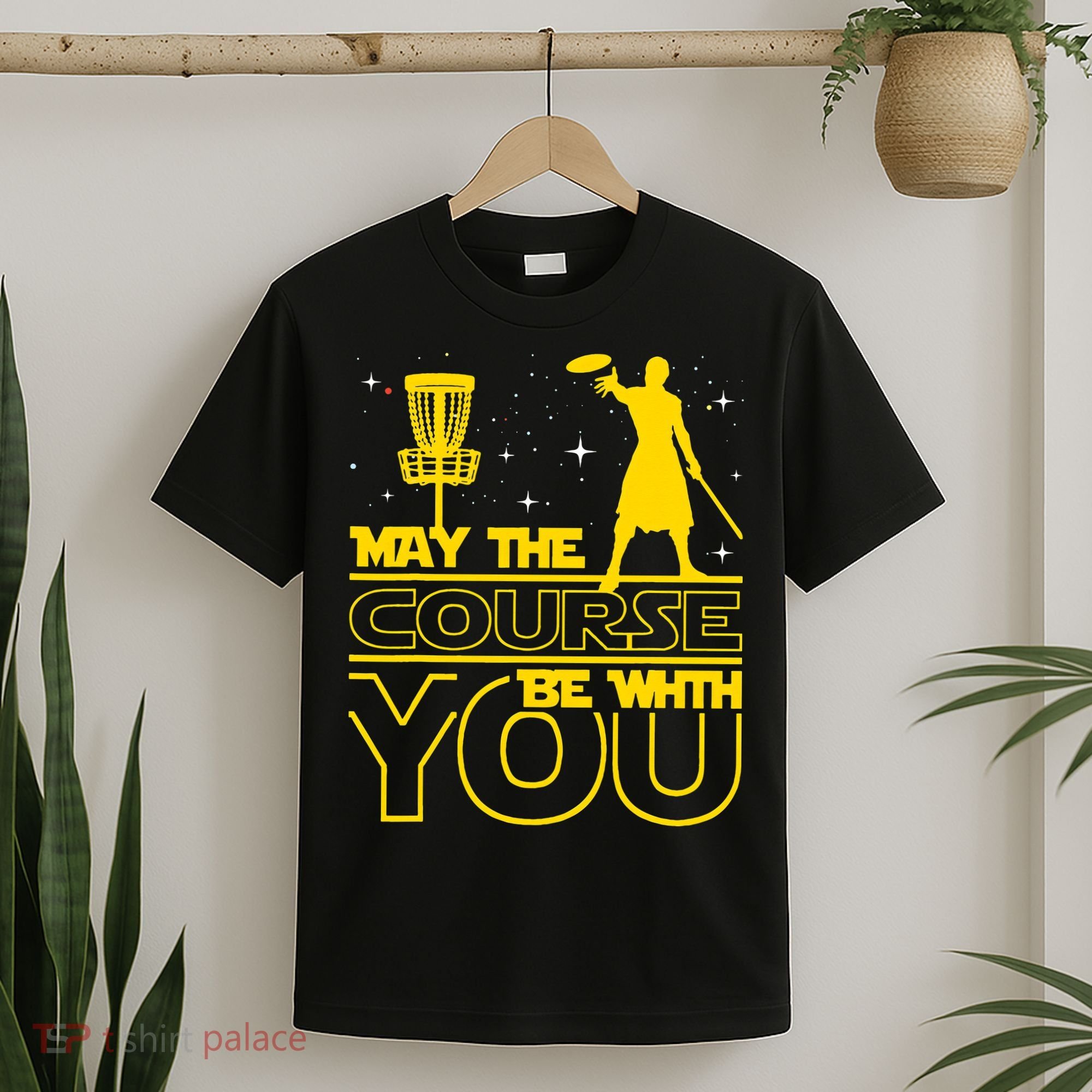 May The Course Be With You - Disc Golf Player Disc Golfer T-Shirt
