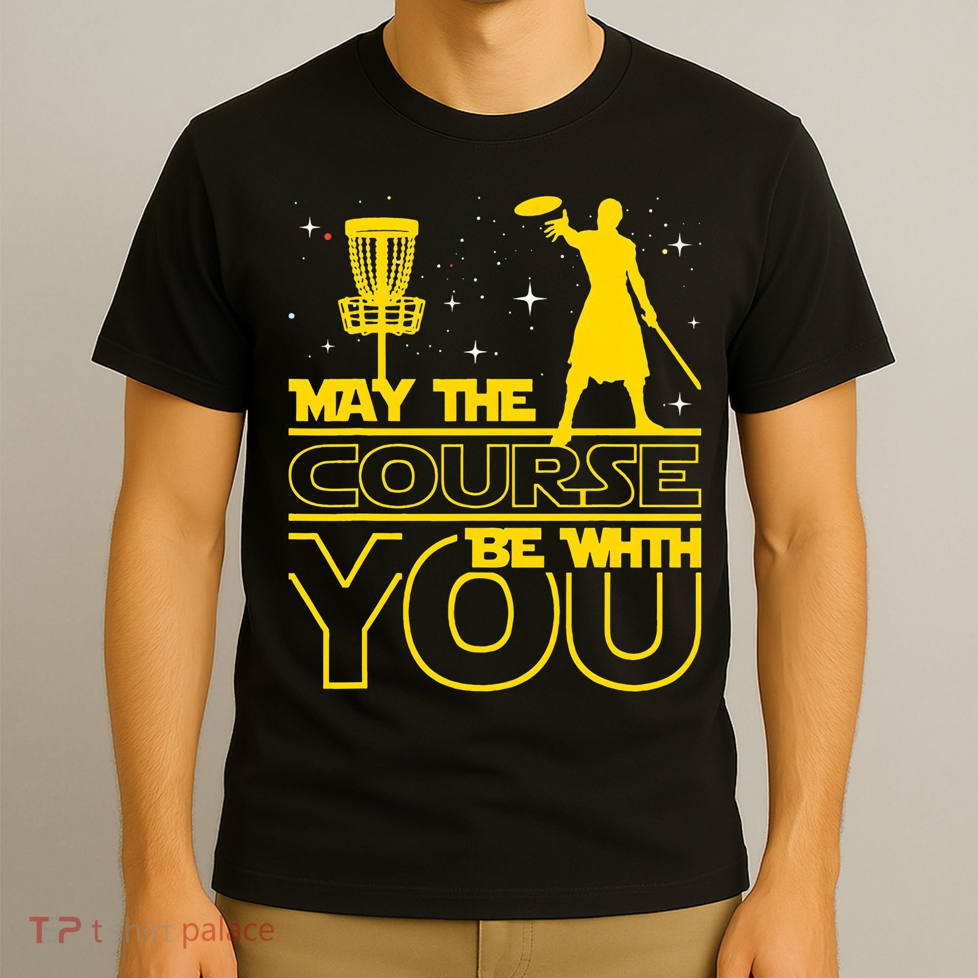 May The Course Be With You - Disc Golf Player Disc Golfer T-Shirt