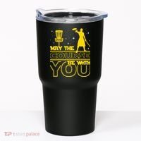 May The Course Be With You - Disc Golf Player Disc Golfer Tumbler thumb 0