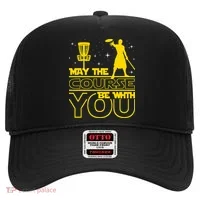 May The Course Be With You - Disc Golf Player Disc Golfer Hat thumb 0