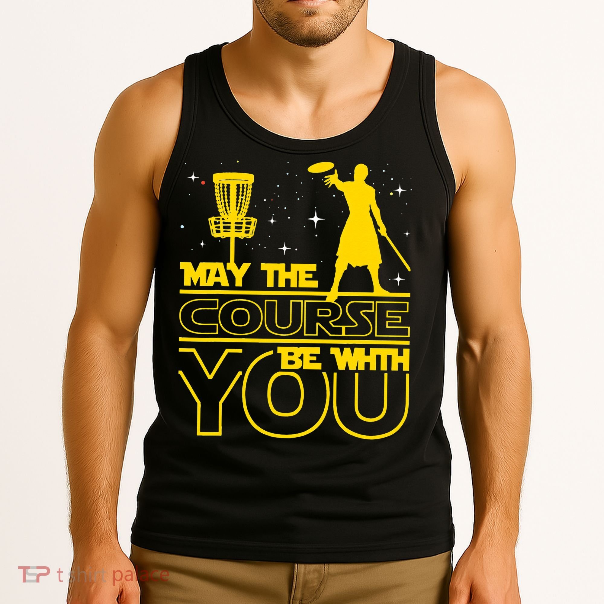 May The Course Be With You - Disc Golf Player Disc Golfer Tank Top