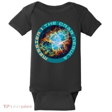 M1 The Crab Nebula Messier Object 1 Astronomy For Astronaut Baby Bodysuit