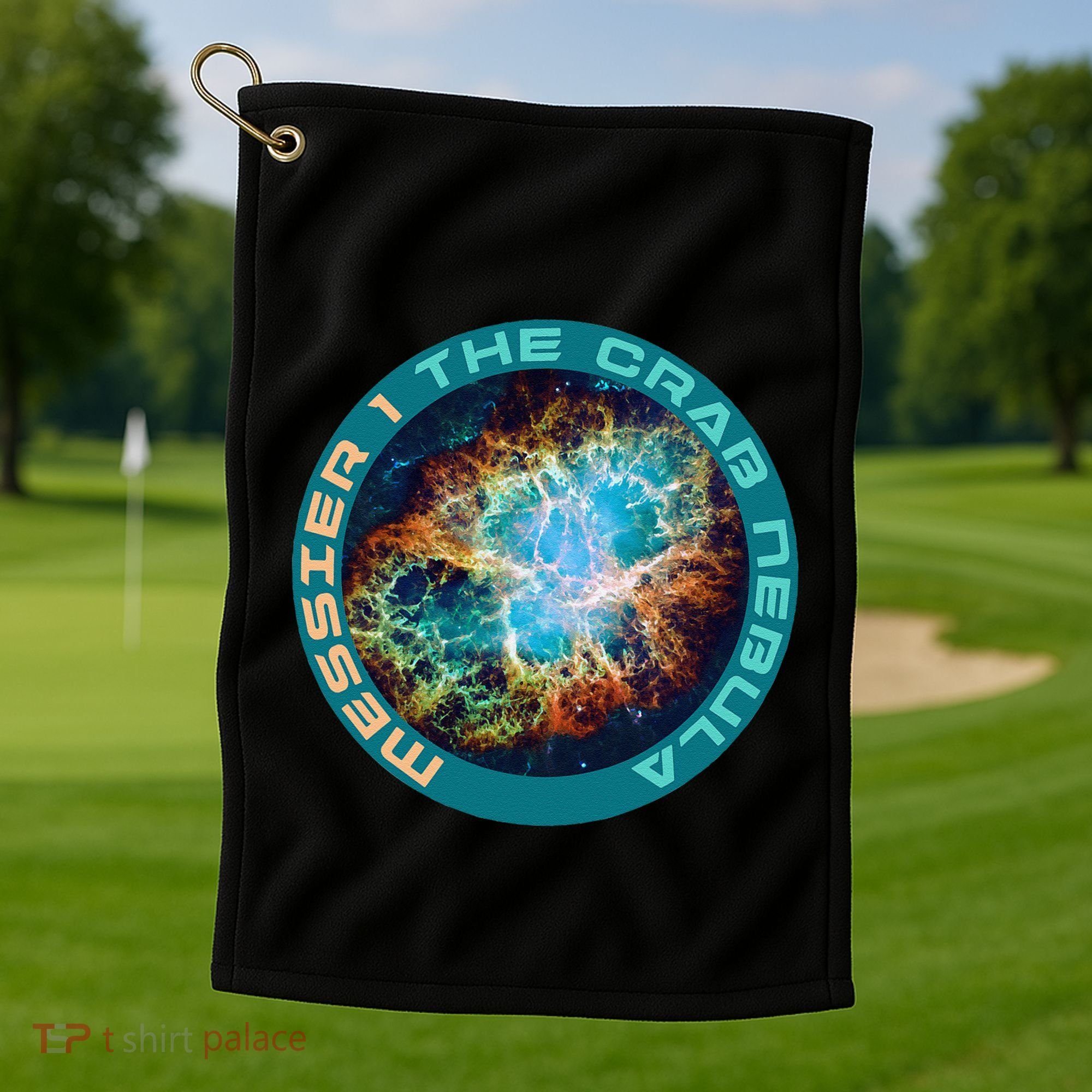 M1 The Crab Nebula Messier Object 1 Astronomy For Astronaut Golf Towel