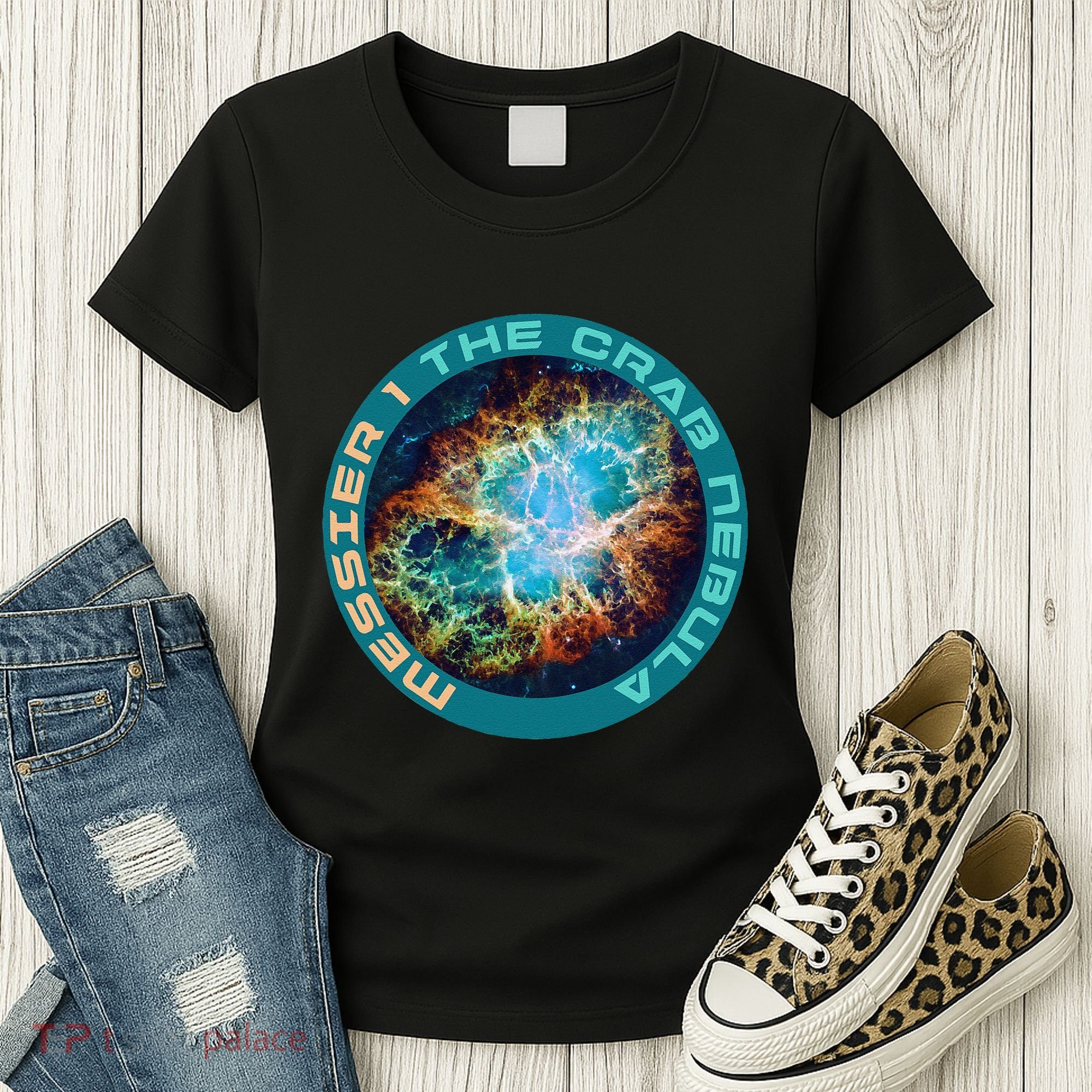 M1 The Crab Nebula Messier Object 1 Astronomy For Astronaut Women's T-Shirt