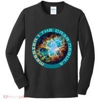 M1 The Crab Nebula Messier Object 1 Astronomy For Astronaut Kids Long Sleeve Shirt thumb 0