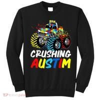 Monster Truck Crushing Austim Shirt Autism Awareness Sweatshirt thumb 0