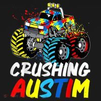 Monster Truck Crushing Austim Shirt Autism Awareness Sweatshirt thumb 3