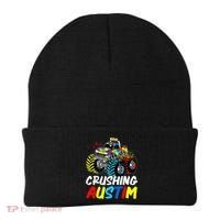 Monster Truck Crushing Austim Shirt Autism Awareness Beanie thumb 0