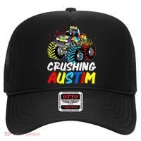 Monster Truck Crushing Austim Shirt Autism Awareness Hat thumb 0