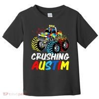 Monster Truck Crushing Austim Shirt Autism Awareness Toddler T-Shirt thumb 0