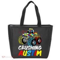 Monster Truck Crushing Austim Shirt Autism Awareness Tote Bag thumb 0