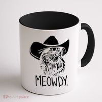Meowdy Texas Cat Meme TShirt Coffee Mug thumb 1