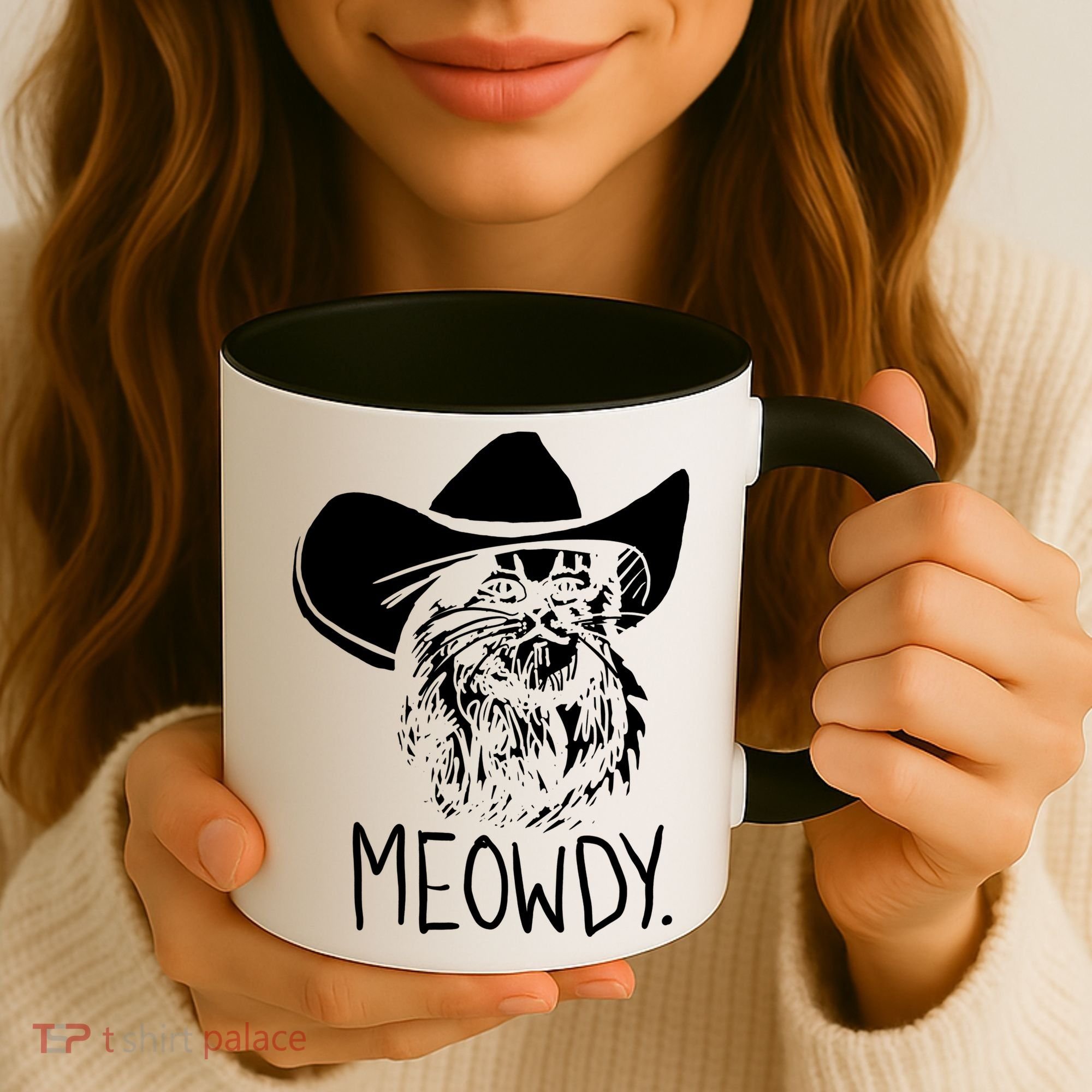 Meowdy Texas Cat Meme TShirt Coffee Mug