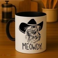 Meowdy Texas Cat Meme TShirt Coffee Mug thumb 4