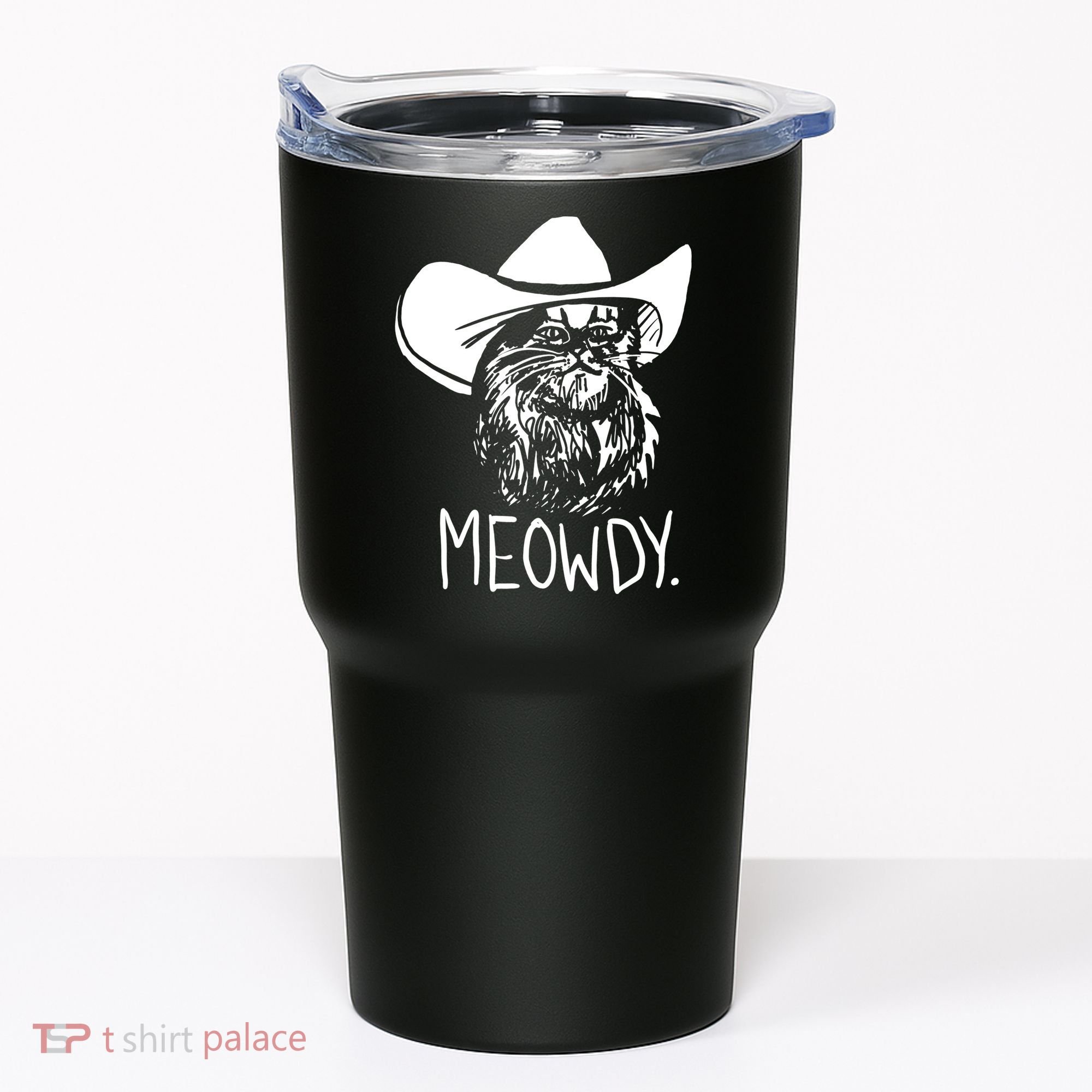 Meowdy Texas Cat Meme TShirt Tumbler