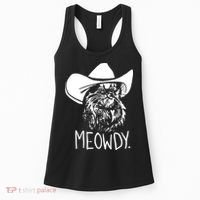 Meowdy Texas Cat Meme TShirt Women's Tank Top thumb 0