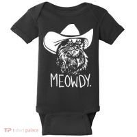 Meowdy Texas Cat Meme TShirt Baby Bodysuit thumb 0