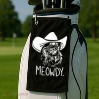 Meowdy Texas Cat Meme TShirt Golf Towel thumb 2