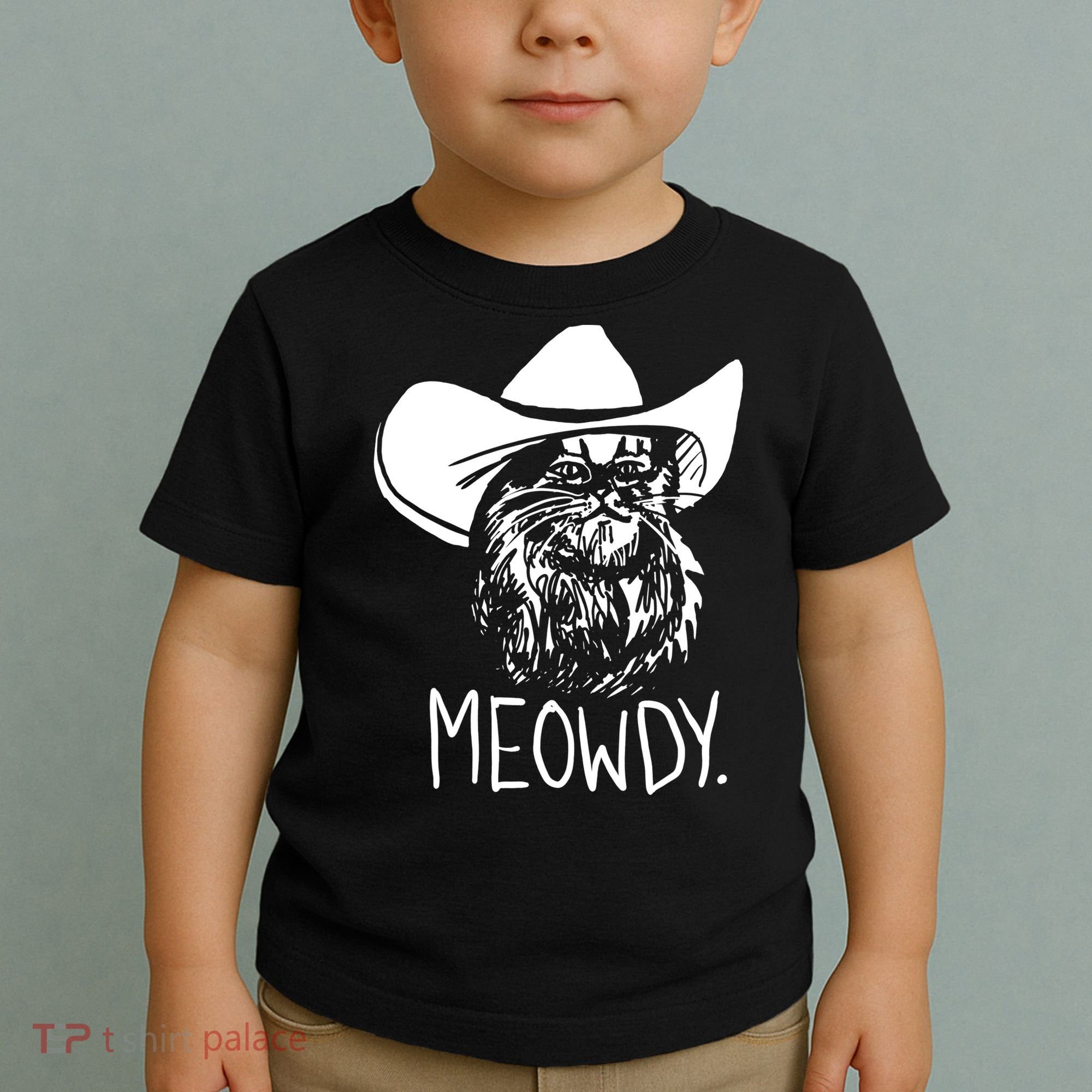 Meowdy Texas Cat Meme TShirt Toddler T-Shirt