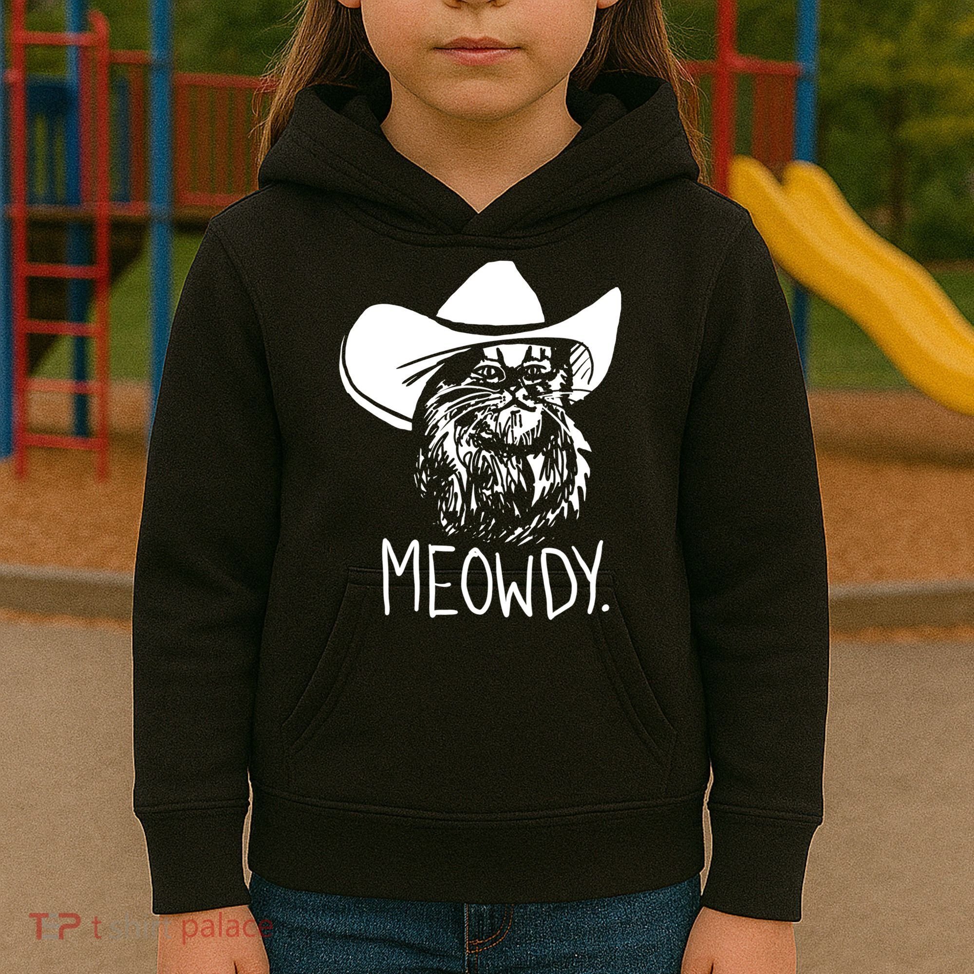 Meowdy Texas Cat Meme TShirt Kids Hoodie